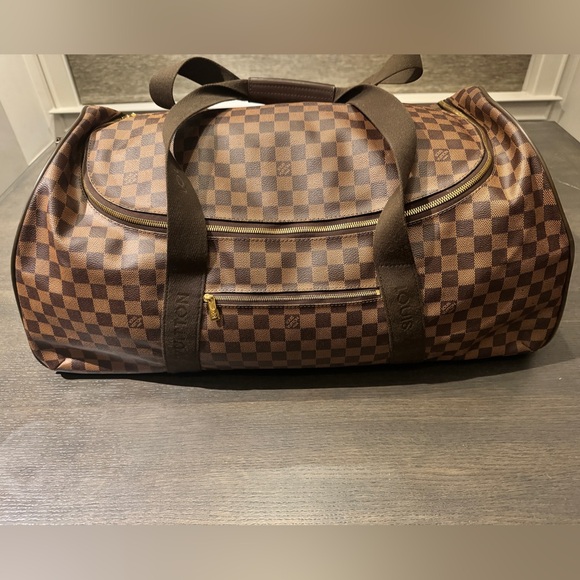 Louis Vuitton Damier Ebene Canvas Neo Eole 65 Rolling Duffle Bag - Picture 1 of 13